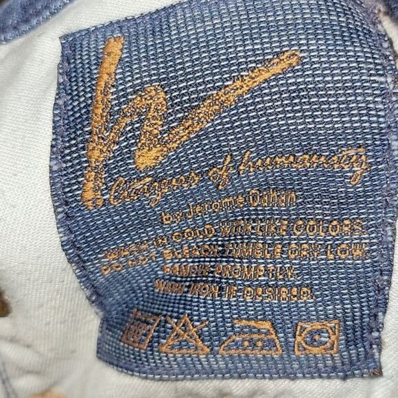 Citizens Of Humanity FAYE #003 Flared Jeans Size 29 Distressed Hem Medium Wash - Picture 10 of 12